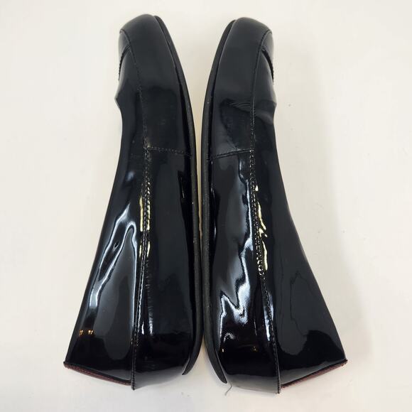 FitFlop Due Black Patent Leather Ballet Flat Women Size 41 US 9 Platform Comfort - Picture 7 of 8